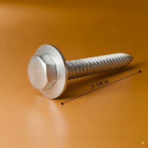 1/4 X 3 1/4 HX FL WHITE ELD305 (100)