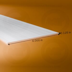 FLAT BAR 1/8 X 6 X 20' ALUM.