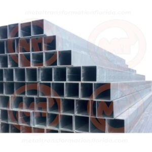 Galvanized steel square tube 2.5″ x 2.5″ x 8′ White