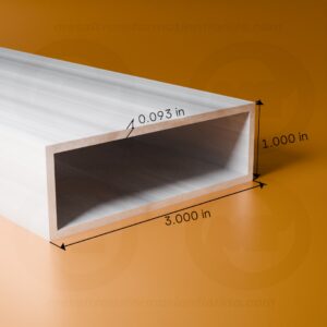 REC. TUBE 1 X 3 X .093 X 24'