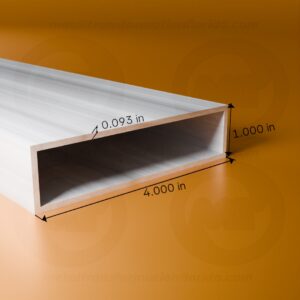 REC. TUBE 1 X 4 X .093 X 24'