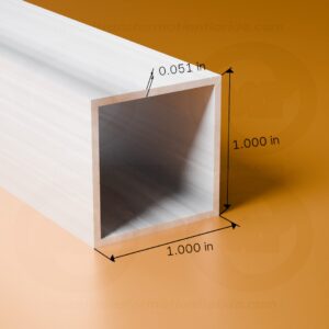 SQ. TUBE 1 X 1 X .051 X 24'