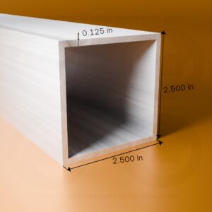 SQ. TUBE 2 1/2 X 2 1/2 X .125 X 24'