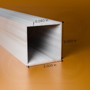 SQ. TUBE 2 X 2 X .080 X 24'
