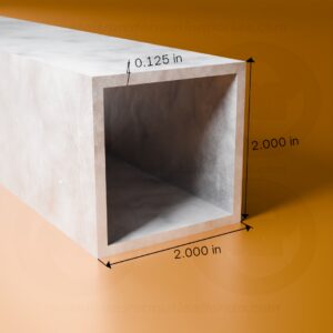 SQ. TUBE 2 X 2 X .125 X 24'