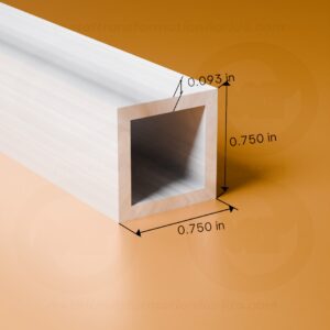 SQ. TUBE 3/4 X 3/4 X .093 X 24'