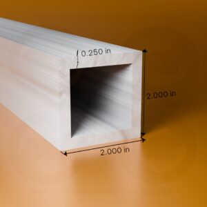 SQ. TUBE 2 X 2 X .250 X 24'