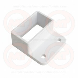 SHOES WH ALUM 1 X 2 ONE END WHITE