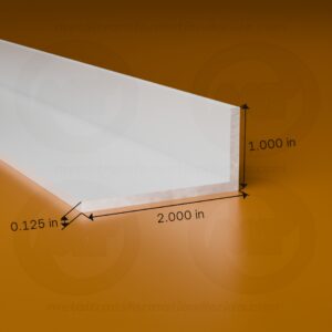 ANGLE 2 X 1 X .125 X 24' (White)