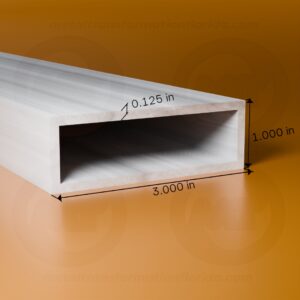 REC. TUBE 1 X 3 X .125 X 24'