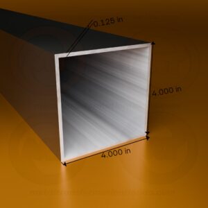 SQ. TUBE 4 X 4 X .125 X 10' (Bronze)