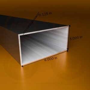 SQ. TUBE 3 X 6 X .125 X 24' (Bronze)