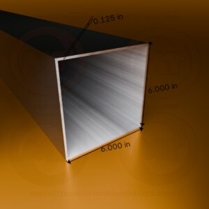 SQ. TUBE 6 X 6 X .125 X 24' (Bronze)