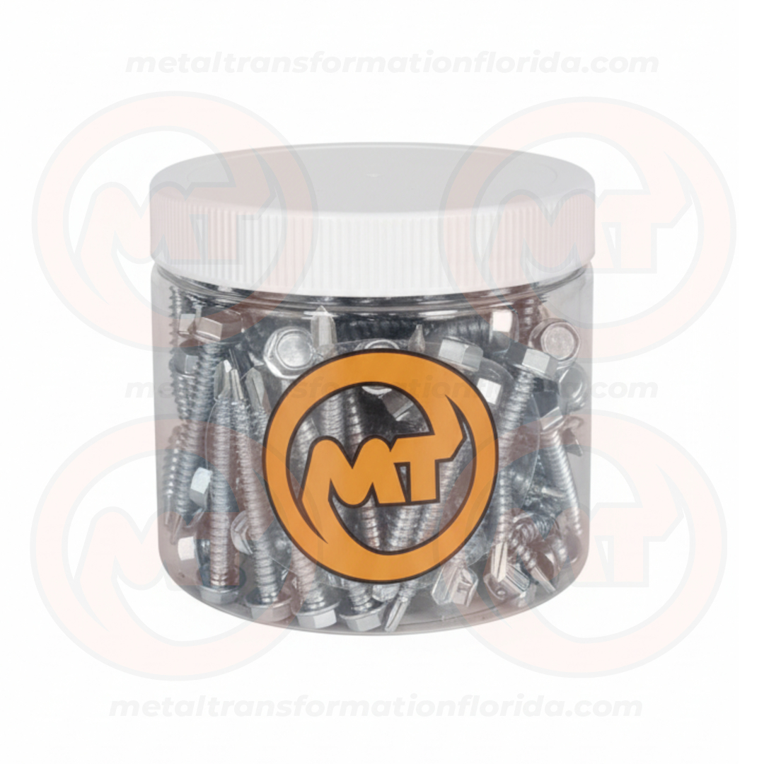 12 X 2 HEX SELF DRILL PLT (100)