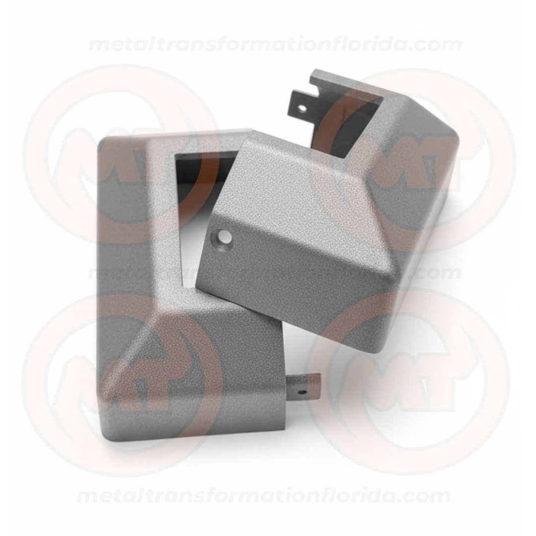 COVER PLATES ALUM. 2 1/2 X 2 1/2 TWO PC HIGH