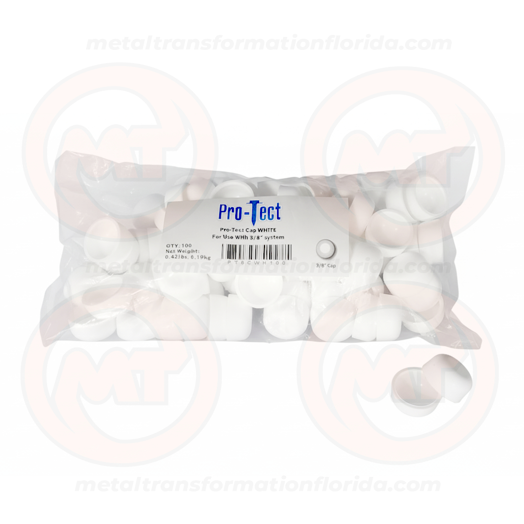 3/8" BLUE TAP CAP WHITE (100)