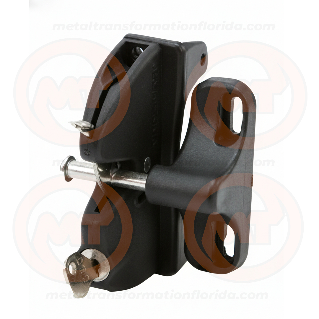 GRAV LATCH PLAS BLK DOUBLE