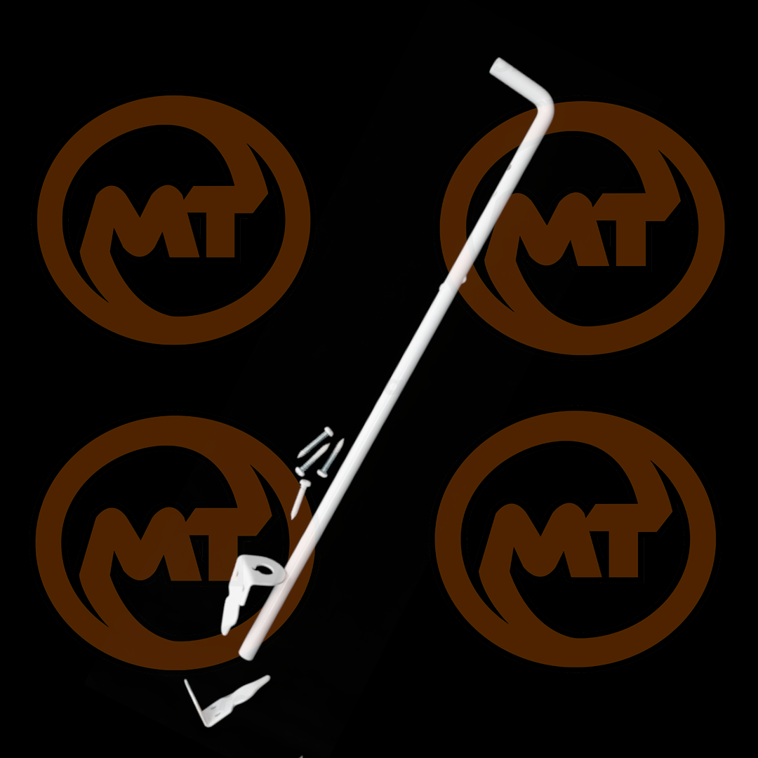 CANE BOLT 5/8" WHITE