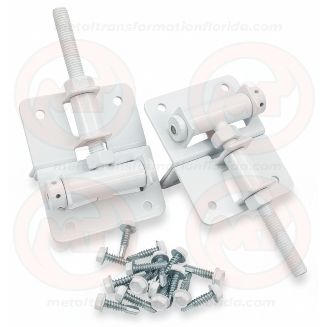 J-BOLT STAINLESS ADJ HINGE WHITE