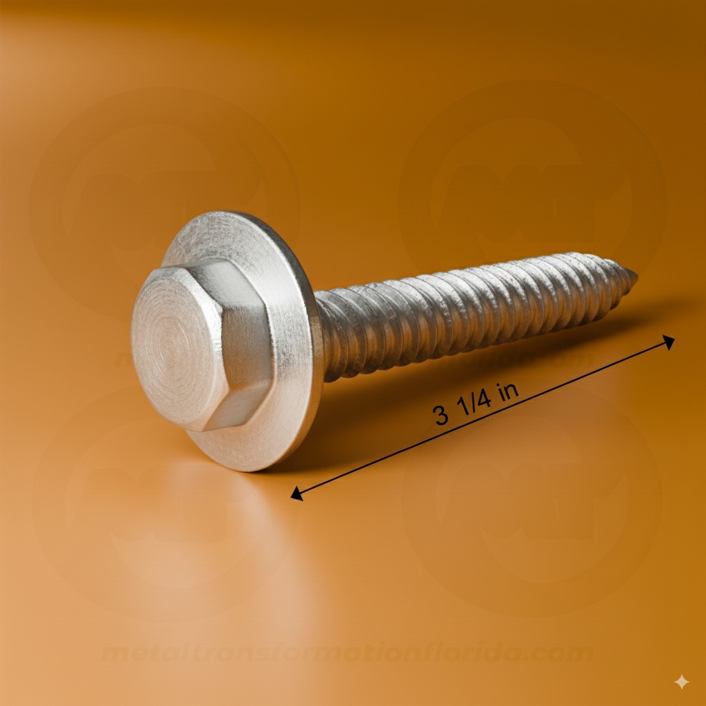 1/4 X 3 1/4 HX FL WHITE ELD305 (100)