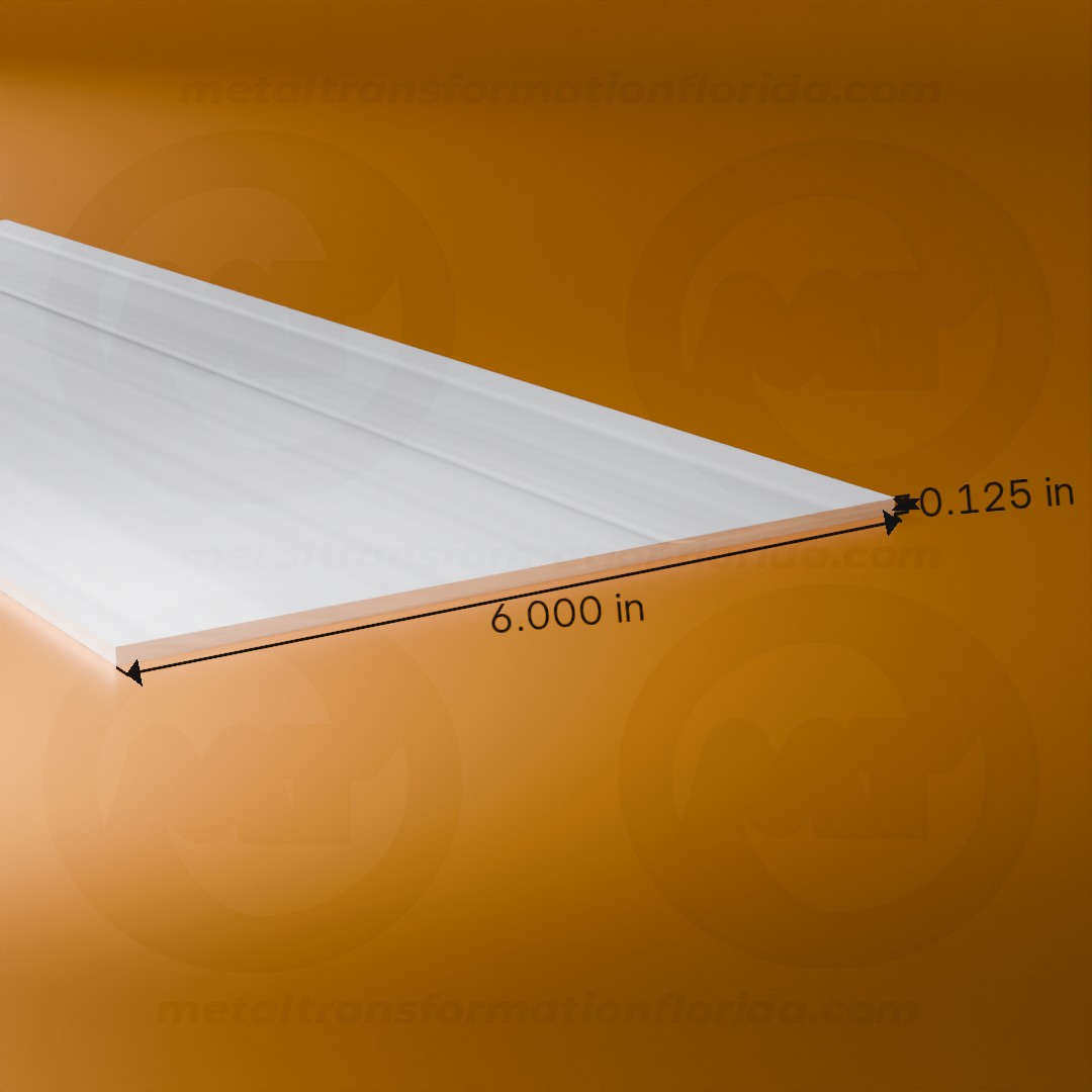 FLAT BAR 1/8 X 6 X 20' ALUM.