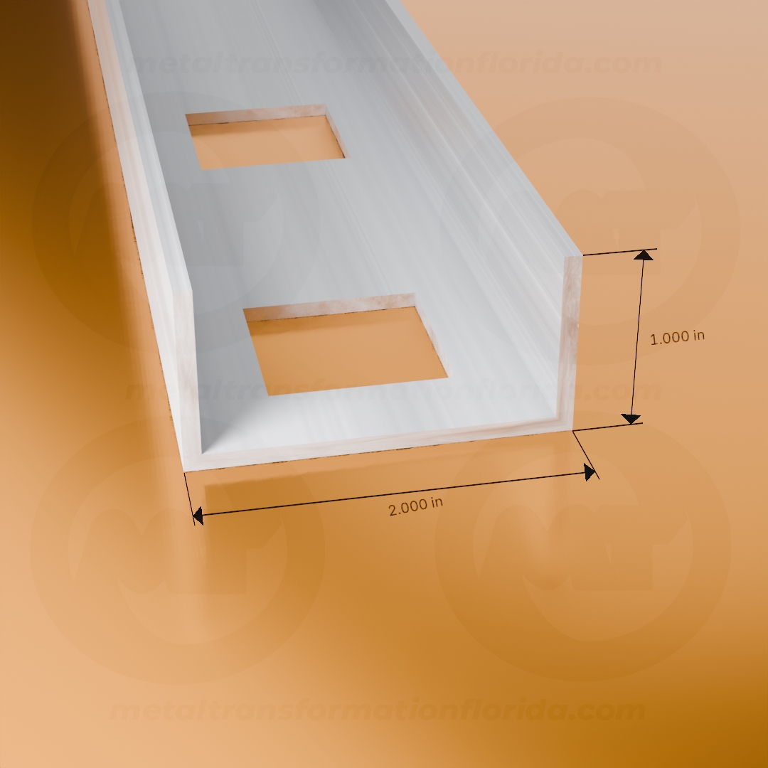 CH. PUNCHED 2 X 1 X .093 (1")