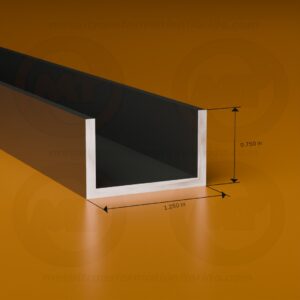 CH. 1 1/4 X 3/4 X .125 X 24' (Bronze)