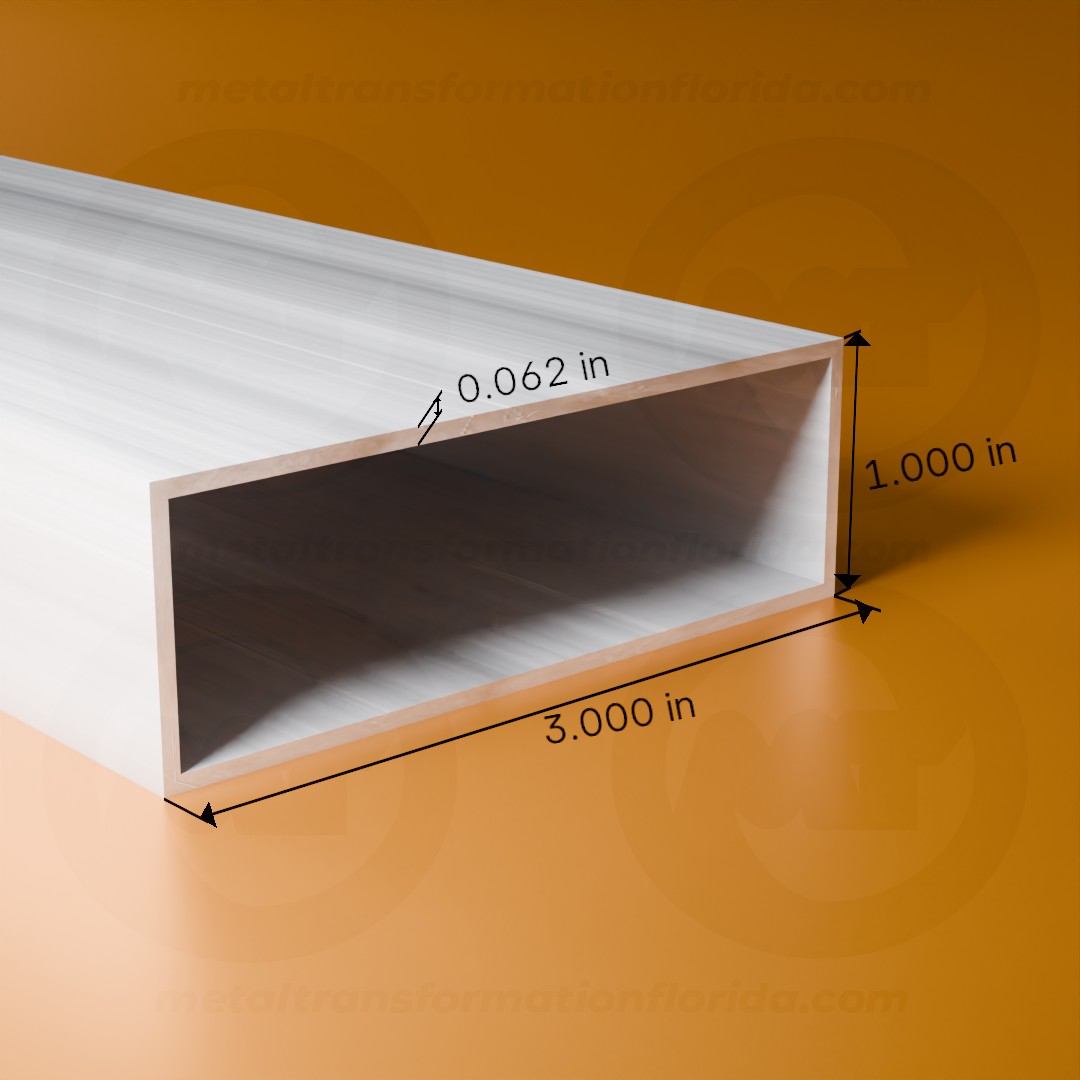 REC. TUBE 1 X 3 X .062 X 24'