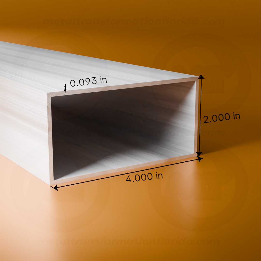 REC. TUBE 2 X 4 X .093 X 24'