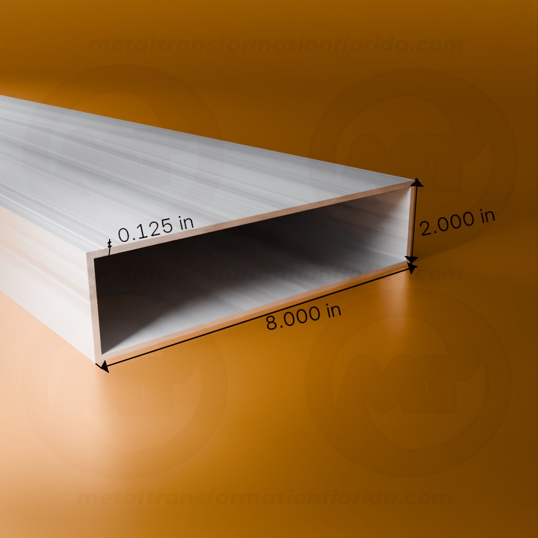 REC. TUBE 2 X 8 X .125 X 24'