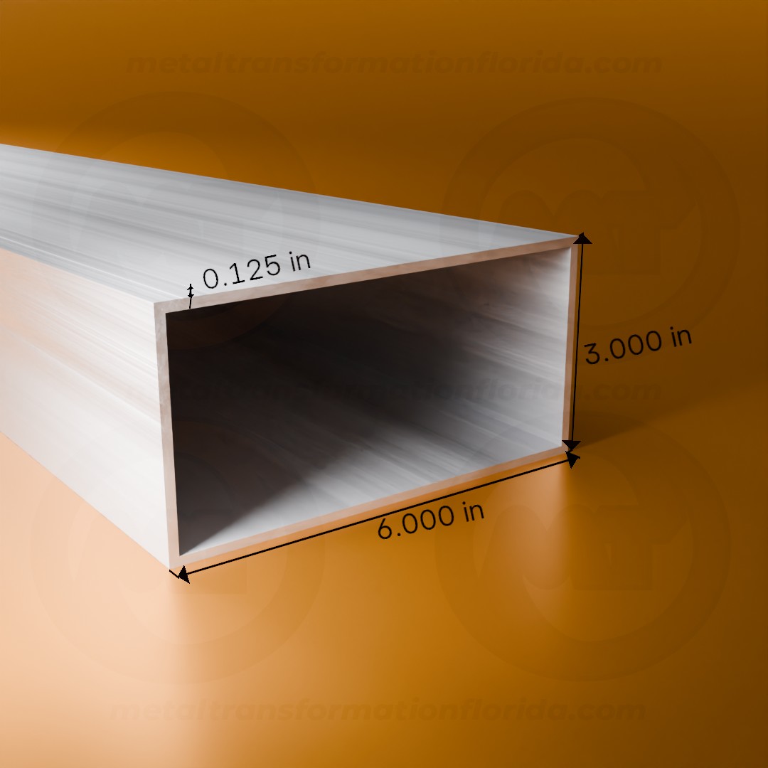 REC. TUBE 3 X 6 X .125 X 24'