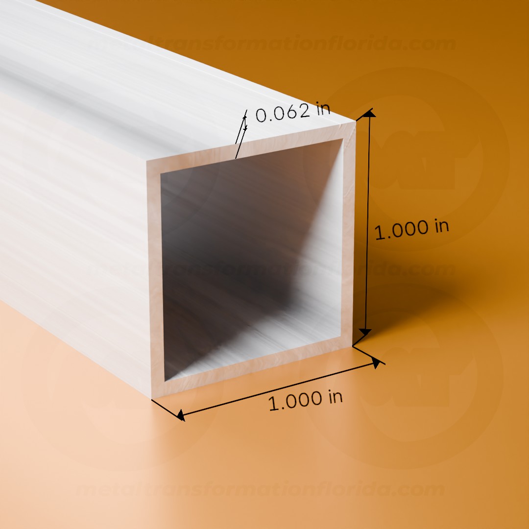 SQ. TUBE 1 X 1 X .062 X 24'