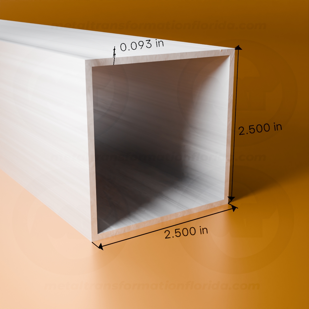 SQ. TUBE 1 1/2 X 1 1/2 X .093 X 24'