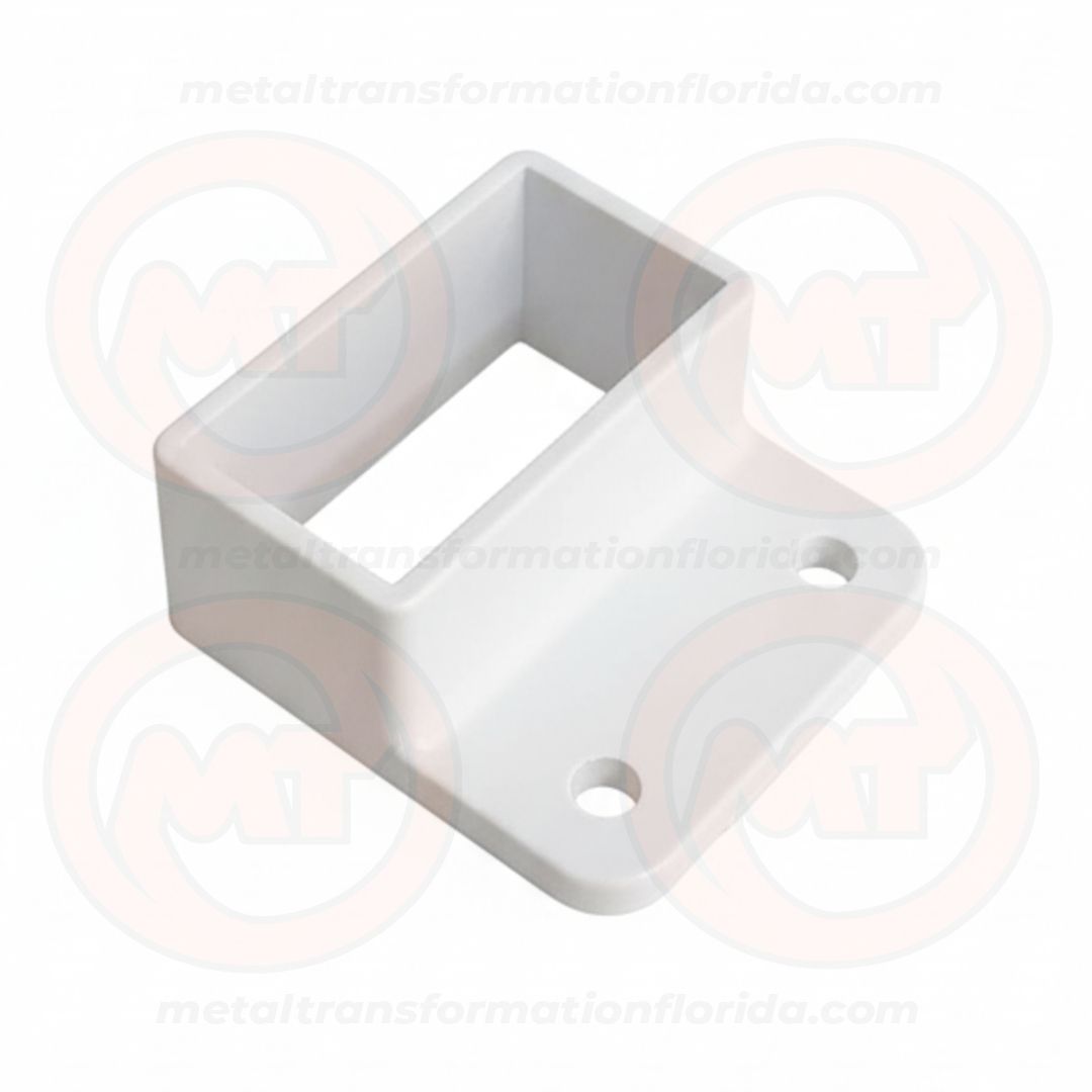 SHOES WH ALUM 1 X 2 ONE END WHITE