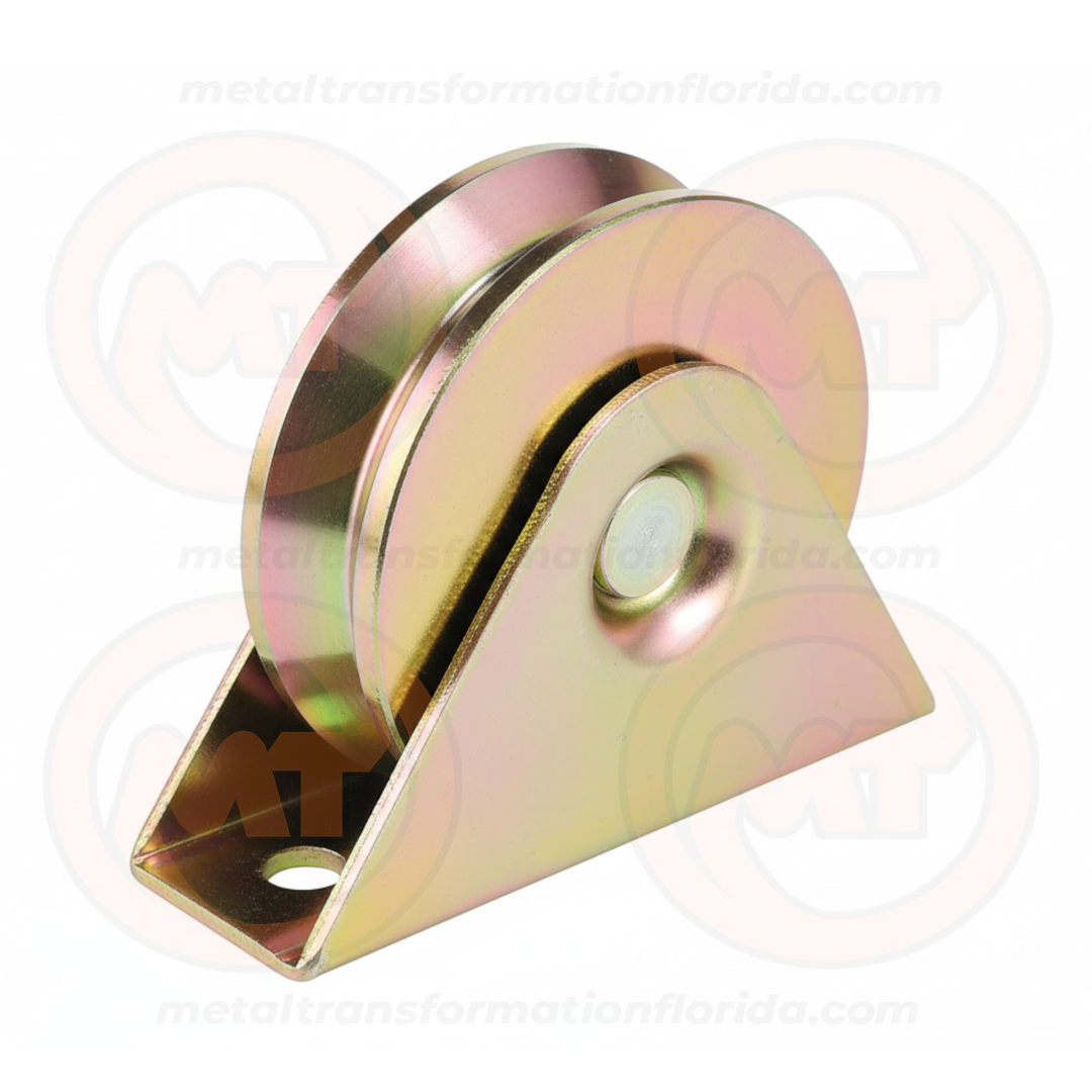 WHEELS 4" V-GROOVE W/ BRACKET