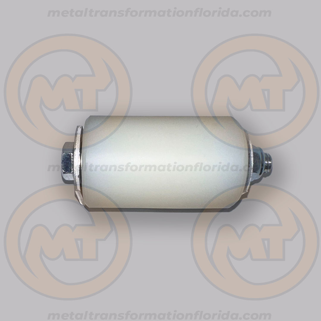 ROLLER 3" WHITE ALUM. BRACKET